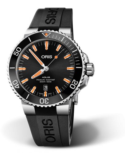 Oris Aquis Date 43.5 Stainless Steel Black Rubber