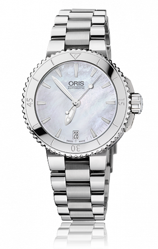 Oris Aquis Date 36 Stainless Steel MOP Bracelet
