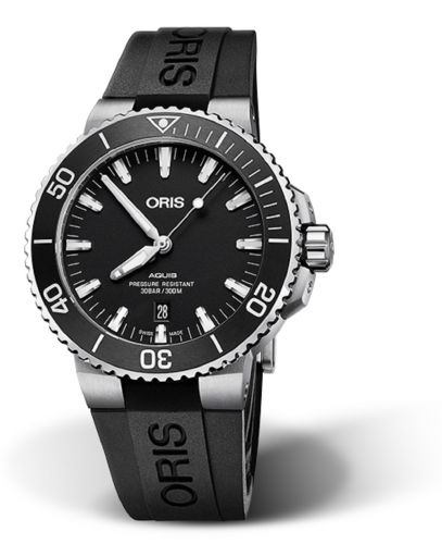 Oris Aquis Date 43.5 Stainless Steel Matte Black Rubber