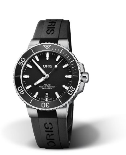 Oris Aquis Date 39.5 Stainless Steel Black Rubber