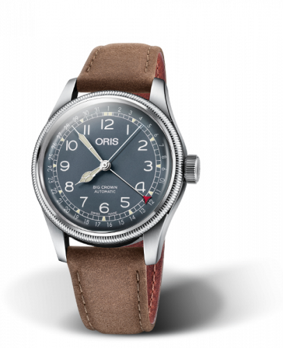 Oris Big Crown Pointer Date 40 Stainless Steel Blue Strap