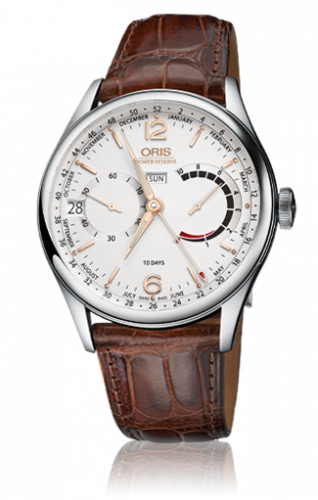 Oris Calibre 113 Steel Silver Brown Croc