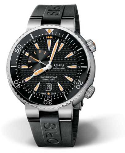 Oris Divers Small Second - Date Stainless Steel Black Rubber
