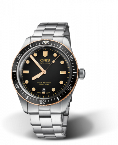 Oris Divers Sixty-Five 40 Stainless Steel Bronze Black Bracelet
