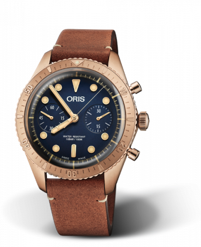 Oris Divers Sixty-Five 43 Chronograph Bronze Blue Carl Brashear Limited Edition