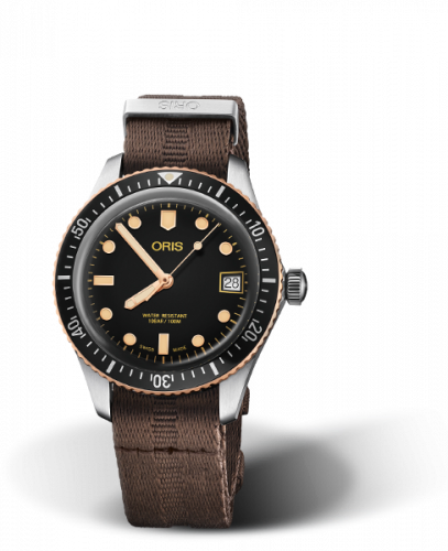 Oris Divers Sixty-Five 36 Stainless Steel Bronze Black NATO