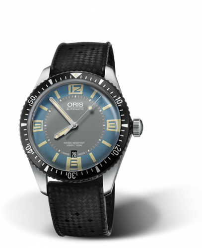 Oris Divers Sixty-Five 40 Stainless Steel Deauville Blue Rubber