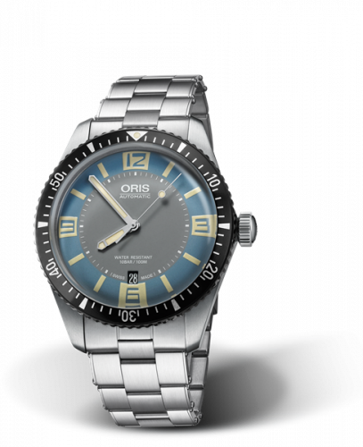 Oris Divers Sixty-Five 40 Stainless Steel Deauville Blue Bracelet