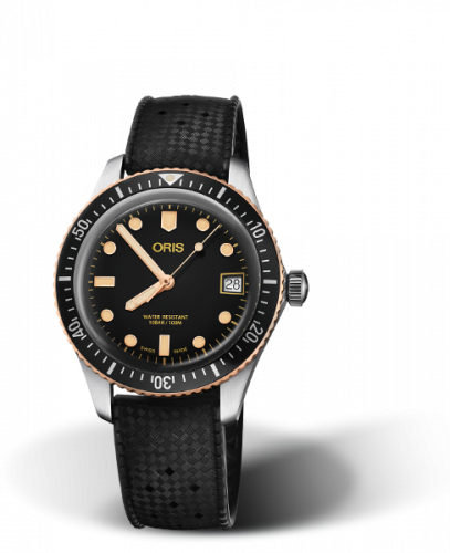 Oris Divers Sixty-Five 36 Stainless Steel Bronze Black Rubber