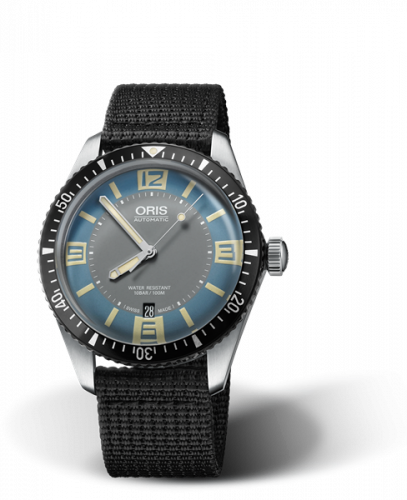Oris Divers Sixty-Five 40 Stainless Steel Deauville Blue Textile