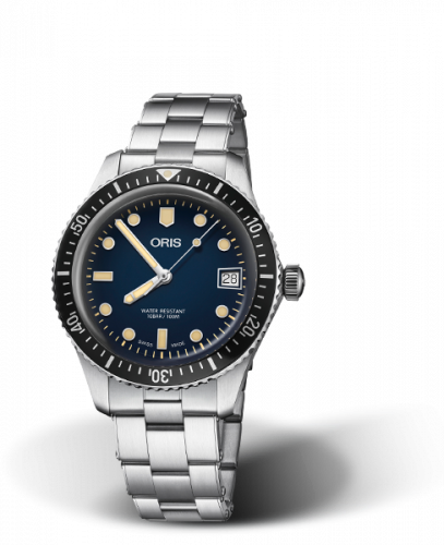 Oris Divers Sixty-Five 36 Stainless Steel Blue Bracelet