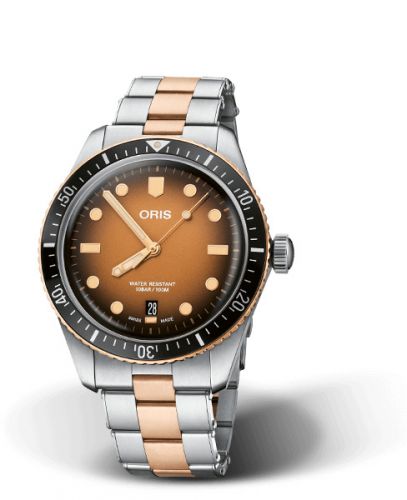 Oris Divers Sixty-Five 40 Stainless Steel Bronze Brown Bracelet