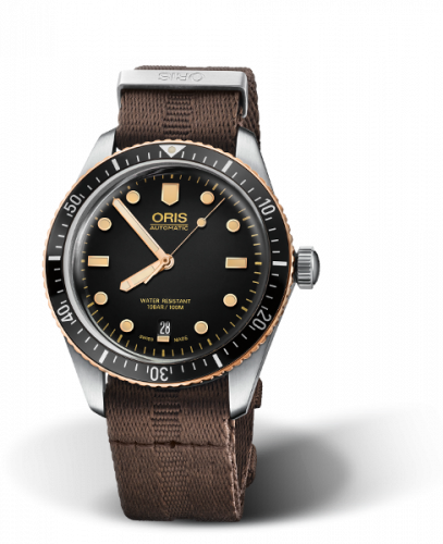 Oris Divers Sixty-Five 40 Stainless Steel Bronze Black Nato