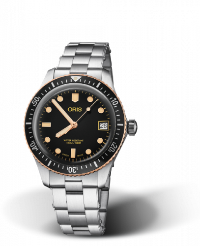 Oris Divers Sixty-Five 36 Stainless Steel Bronze Black Bracelet