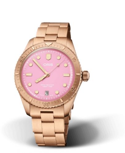 Oris Divers Sixty-Five 38 Cotton Candy Lipstick Pink Bracelet