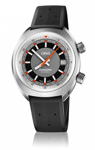 Oris Chronoris Date Grey Rubber