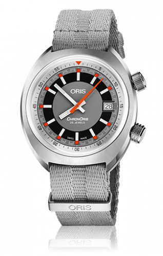 Oris Chronoris Date Grey Grey Textile