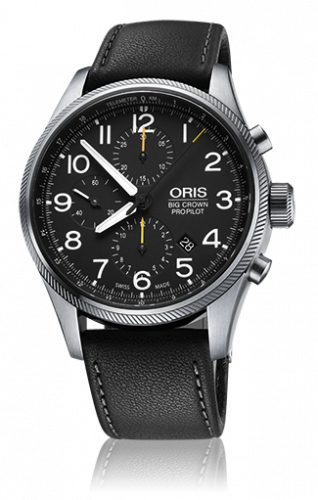 Oris Big Crown ProPilot Chronograph Black Leather