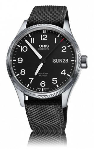 Oris Big Crown ProPilot Day Date Black Black Textile