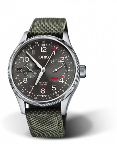 Oris Big Crown ProPilot Calibre 114 Stainless Steel Grey Textile