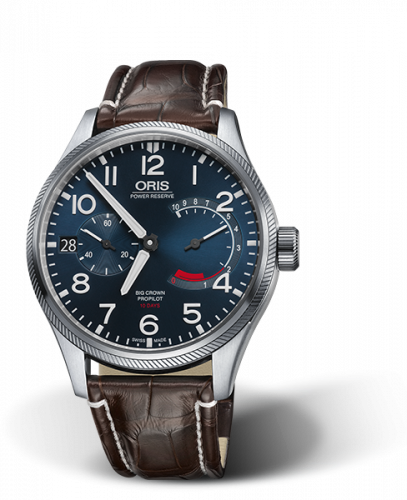 Oris Big Crown ProPilot Calibre 111 Stainless Steel Blue Alligator