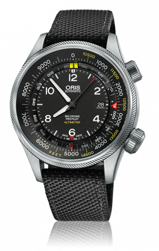 Oris Big Crown ProPilot Altimeter Feet Black Textile