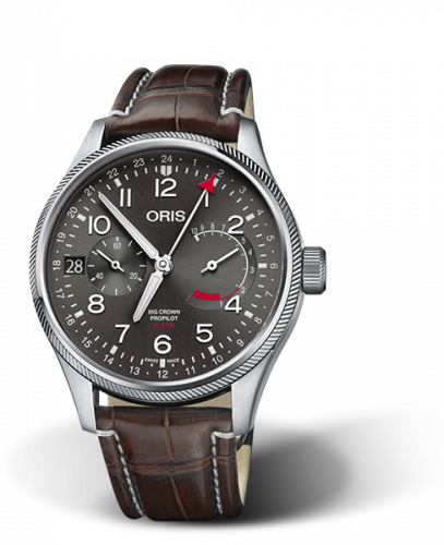 Oris Big Crown ProPilot Calibre 114 Stainless Steel Grey Alligator
