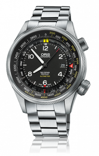 Oris Big Crown ProPilot Altimeter Meter Stainless Steel