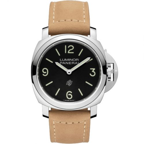 Panerai Luminor Base 44 Logo 3 Days Stainless Steel Black