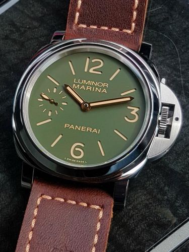 Panerai Luminor Marina 8 Days Stainless Steel Green Paneristi