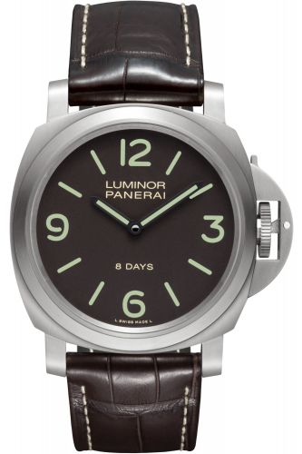 Panerai Luminor Base 44 8 Days Titanium Brown