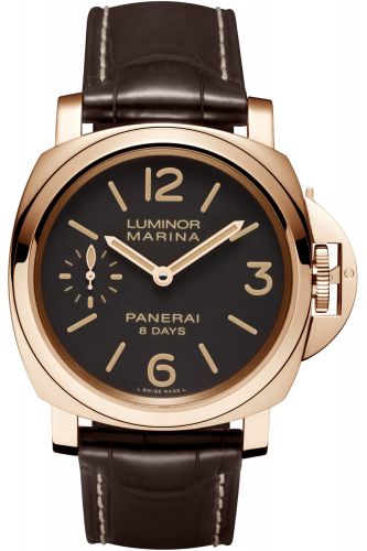 Panerai Luminor Marina 44 8 Days Red Gold Brown