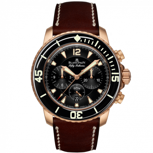 Blancpain Fifty Fathoms Flyback Chronograph Red Gold Black Brown Barennia