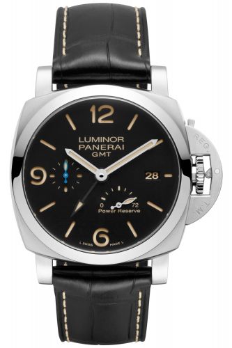Panerai Luminor 1950 44 3 Days GMT Power Reserve Automatic Stainless Steel Black