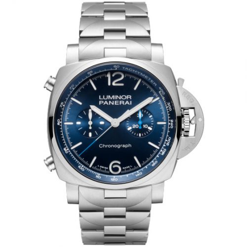 Panerai Luminor 1950 Chrono 44 Stainless Steel Blue Bracelet