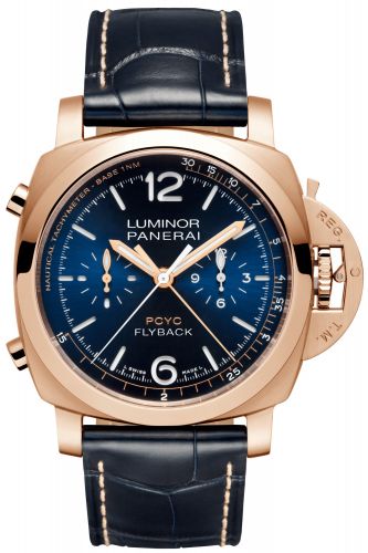Panerai Luminor 1950 44 PCYC Chrono Flyback Automatic Red Gold Blue