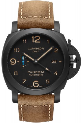 Panerai Luminor 1950 44 3 Days GMT Automatic Ceramic Black Dirty Dial
