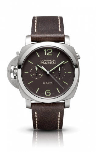 Panerai Luminor 1950 Chrono Monopulsante Left-Handed 8 Days Titanio