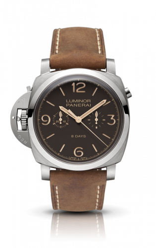 Panerai Luminor 1950 Chrono Mono-Pulsante Left-Handed 8 Days Titanio