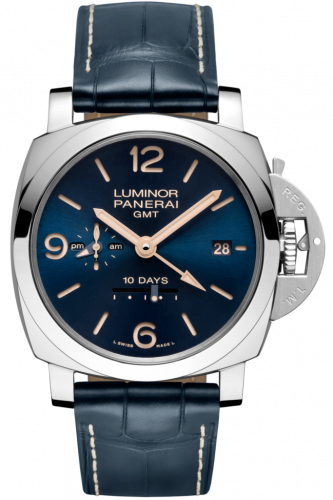 Panerai Luminor 1950 10 Days GMT Automatic Acciaio Boutique Blue