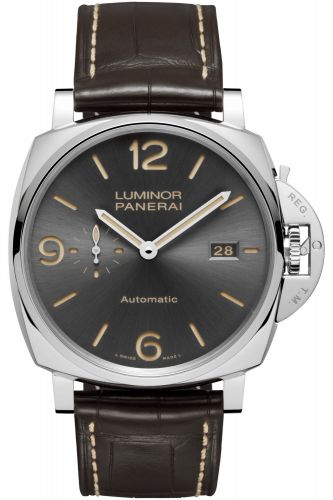 Panerai Luminor Due 45 3 Days Automatic Date Stainless Steel Grey