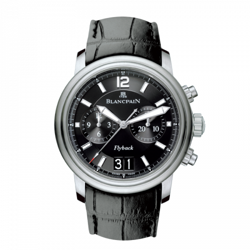 Blancpain Léman Chronographe Flyback Grande Date Stainless Steel Black Alligator