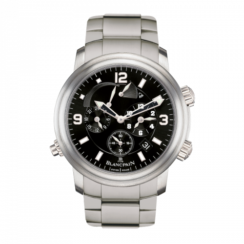 Blancpain Léman Réveil GMT Titanium Black Bracelet