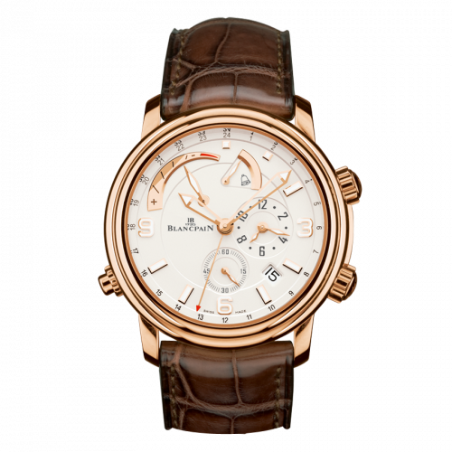 Blancpain Léman Réveil GMT Red Gold Opaline Alligator