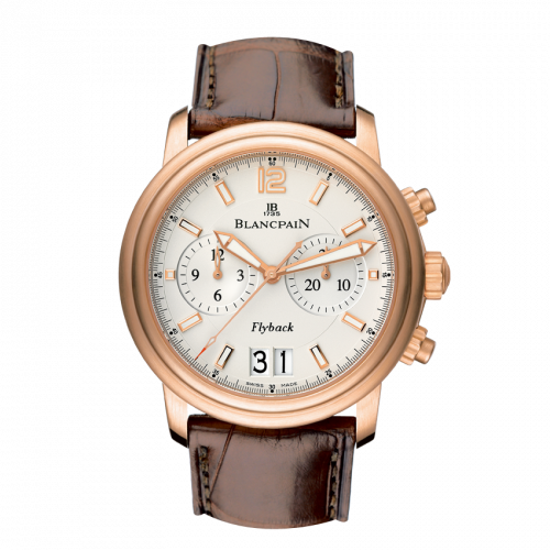 Blancpain Léman Chronographe Flyback Grande Date Red Gold Opaline Alligator