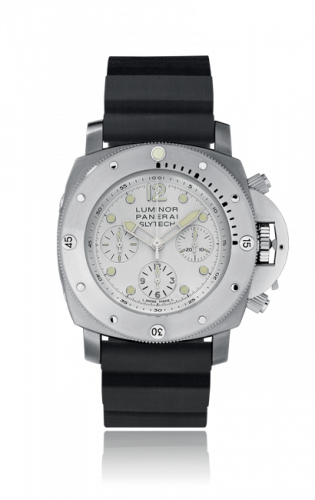 Panerai Luminor 1950 Submersible Slytech Chrono 1000m White