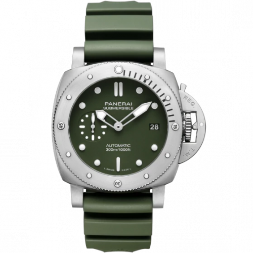 Panerai Luminor Submersible 42 3 Days Automatic Stainless Steel Green Verde Militare