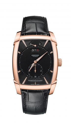 Parmigiani Fleurier Kalpa Hebdomadaire Rose Gold Black Alligator