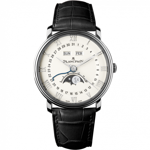 Blancpain Villeret Quantième Complet 40mm Stainless Steel White