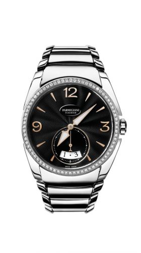 Parmigiani Fleurier Tonda Metropolitaine Stainless Steel Black Diamond Bracelet